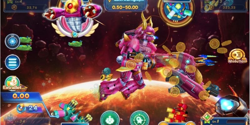 Bạn chiến đấu kiếm thưởng không gian